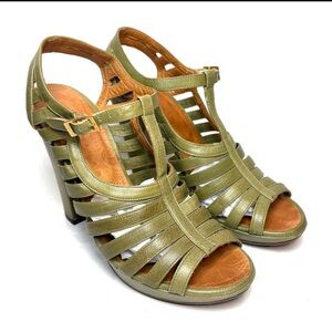 Chie Mihara Green Strappy Sandals | 39